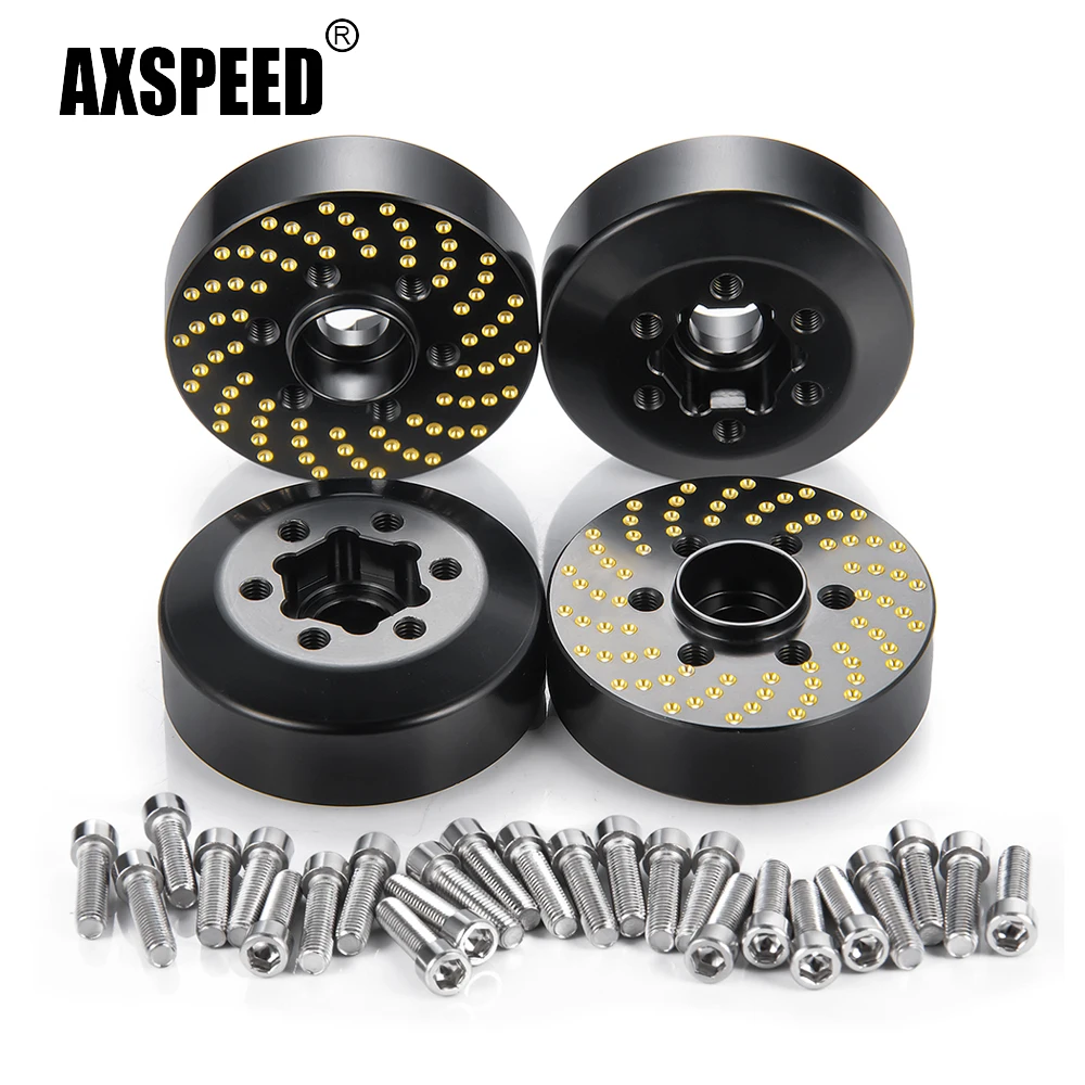 

Латунные противовес колеса AXSPEED, 4 шт., 9 мм, внутренний адаптер для Axial Wraith 90053 90048 RBX10 AXI03005 1/10, детали для радиоуправляемых моделей автомобилей