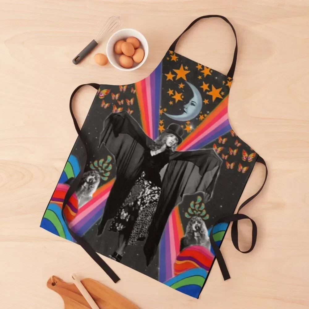 

Stevie Nicks Stevie Nicks Women moon Apron kitchen girl for home useful pieces japanese style Children'S Apron