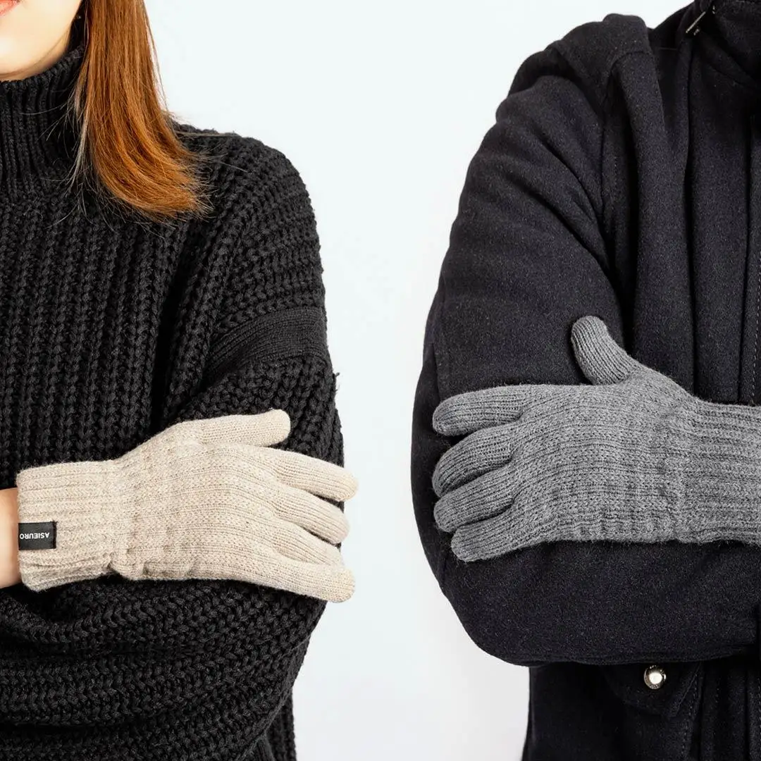 Youpin ASIEURO قفازات شاشة لمس مخملية دافئة قطيفة 3 إصبع شاشة تعمل باللمس تقليد بالسعة شاشة تعمل باللمس مصدات الرياح الدافئة