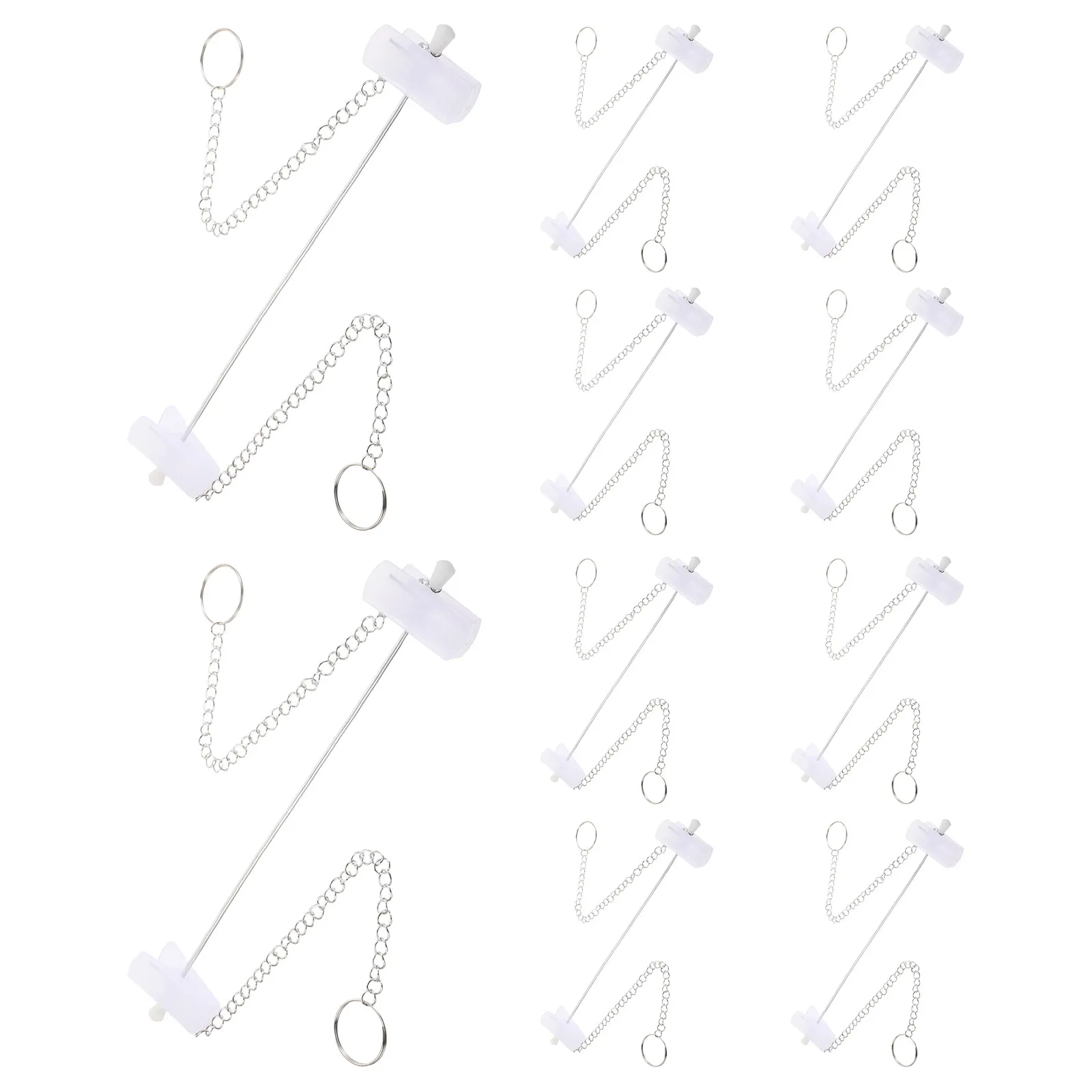 10Pcs Clothes Hanging Display Chain Iron Material Strong Load Bearing Garment Chain for Boutique Market Shop Ceiling Mount