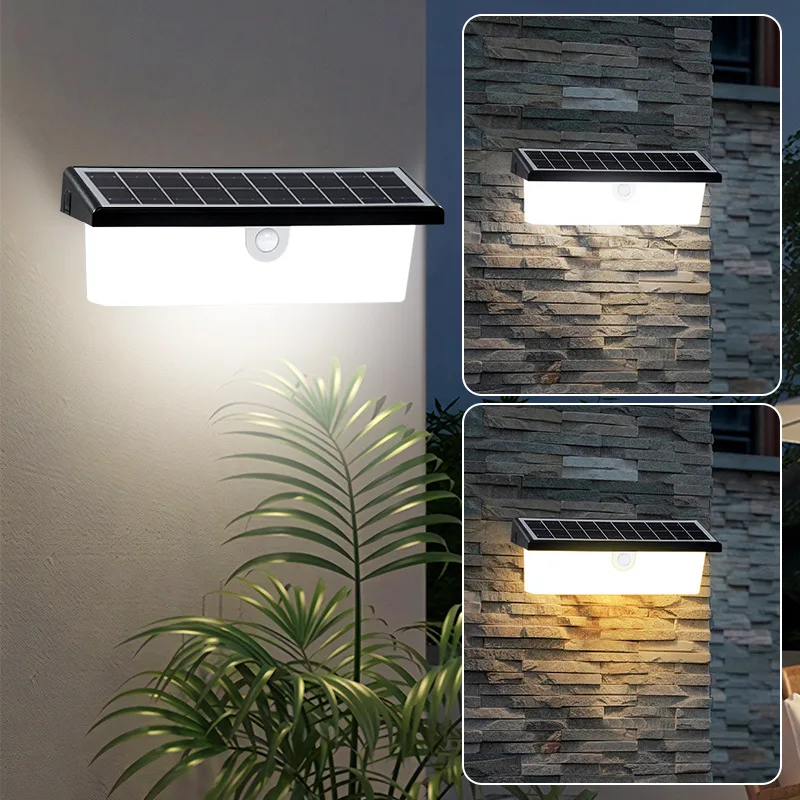 2026 Solar Motion Sensor Waterproof Wall Light Basic Wireless Equipment For Home Garden Gate Fence
