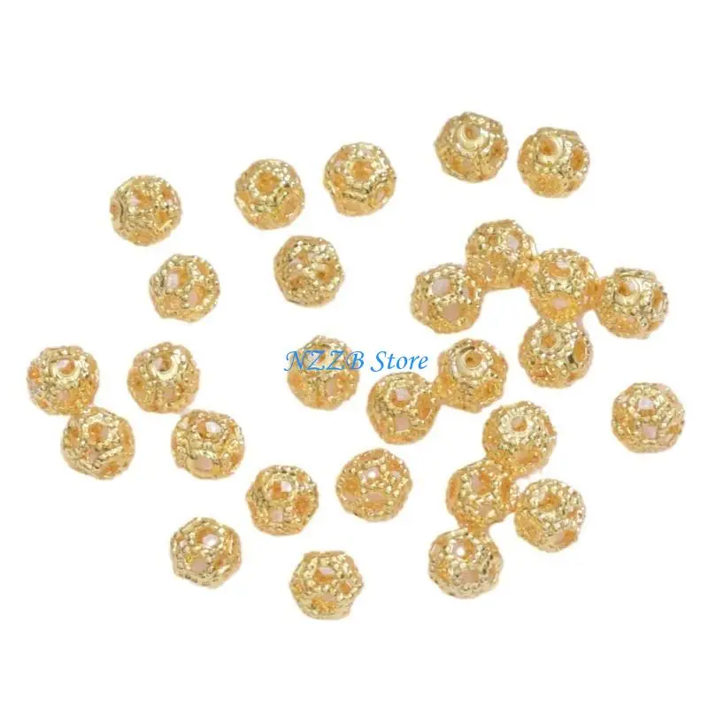 

T21F 4mm Spacer Beads for Bracelet Making DIYs Jewelry Accessory Beading Materials