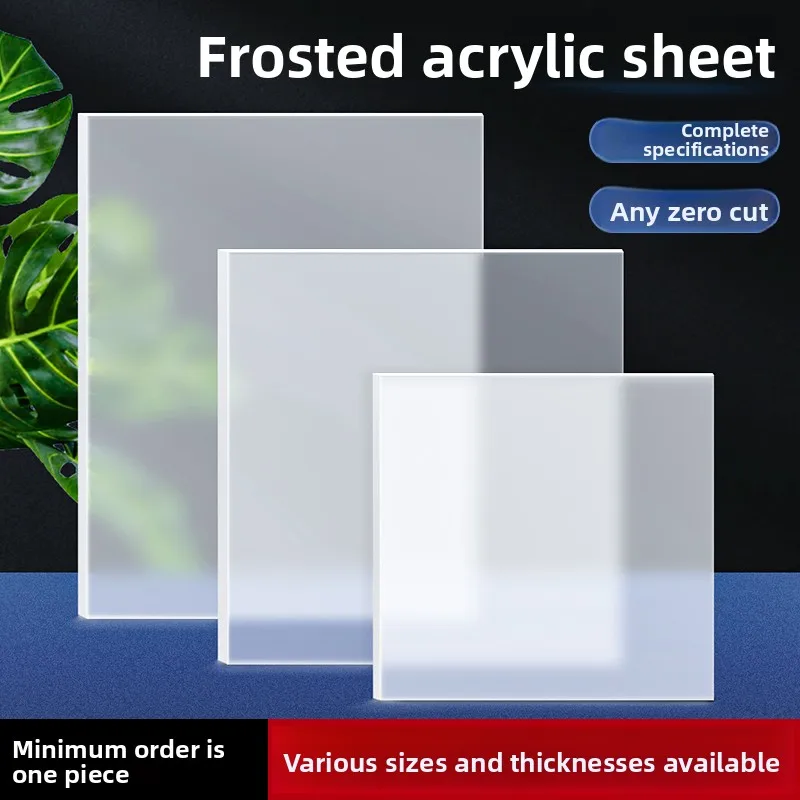 Frosted Acrylic Sheet Translucent Partition Plexiglass Light Transmitting Panel Double Sided Matte Light Box Sheet Custom