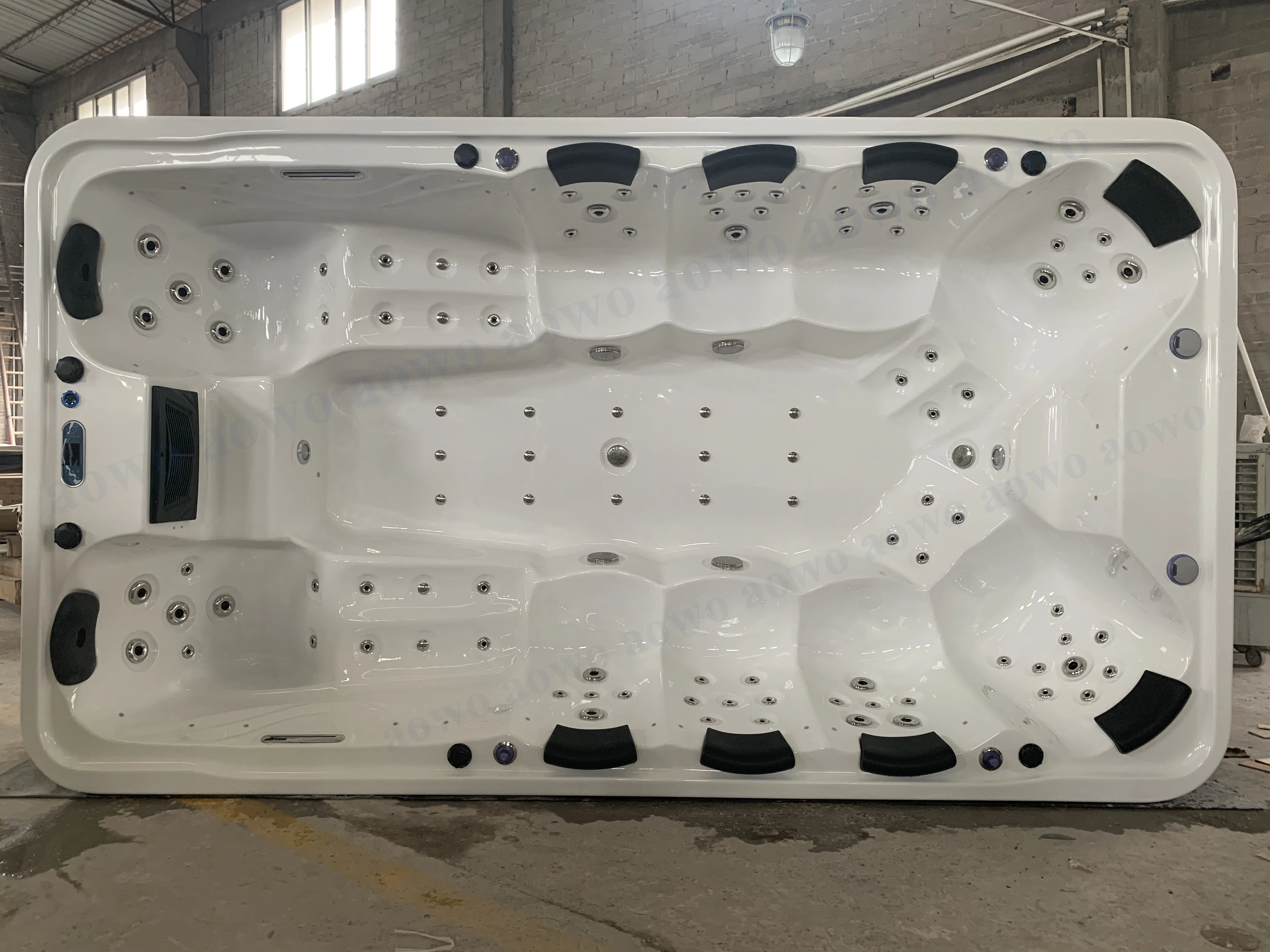 Hydrorelax 10 Person Exterior Yacuzzi Hot Tube Outdoor  Balboa Swim Spa Waterfall Fountains Roftop Swim Spas Plug and Play Tubs