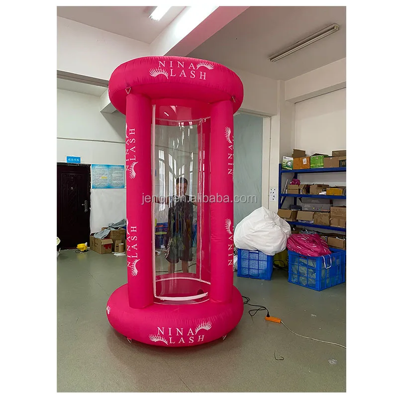 Durable easy install inflatable cash machine inflatable money grabbing machine