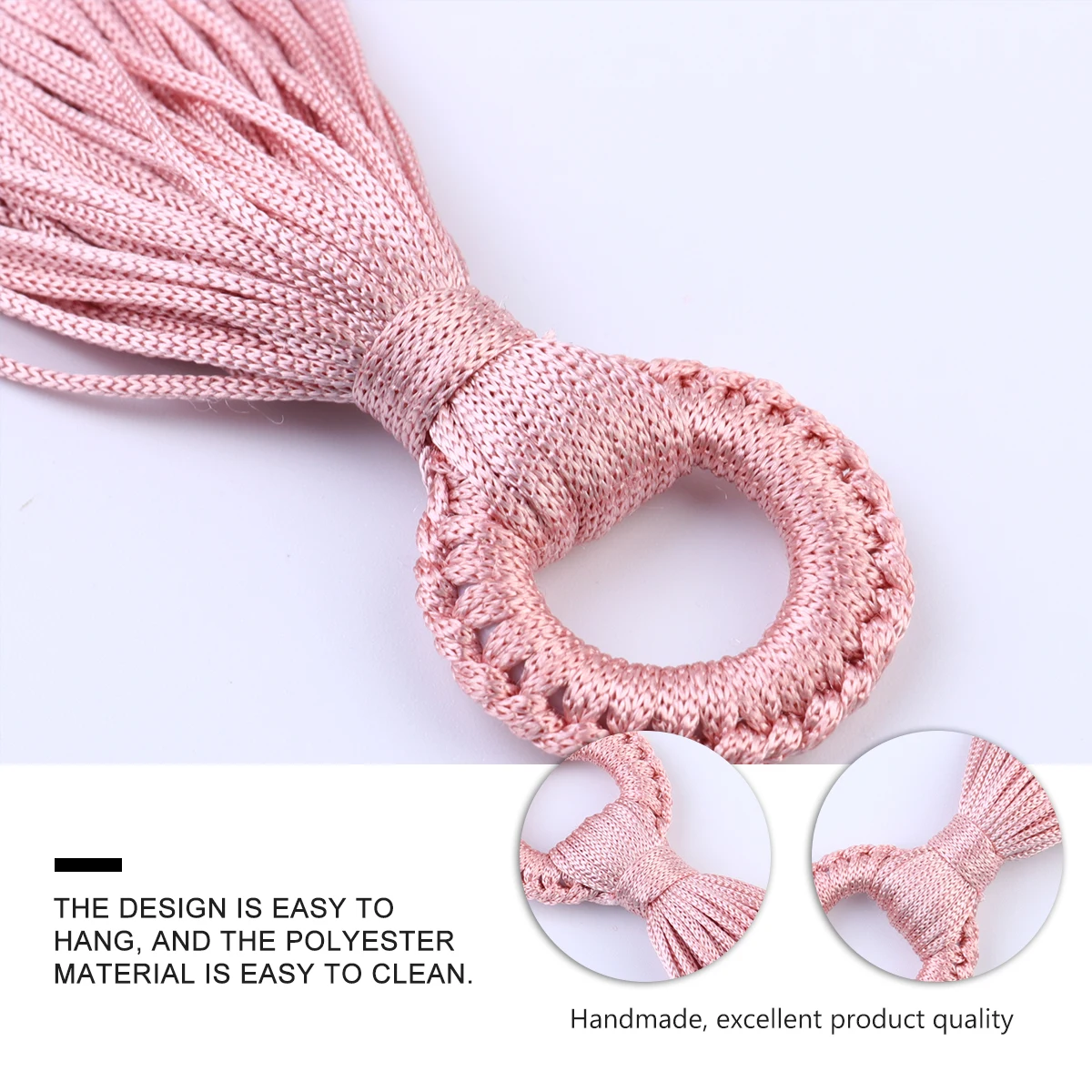 

12 Pcs Polyester Tassel Pendants Pink Decorative DIY Phone Shell Charms Jewelry Making Accessories Craft Supplies