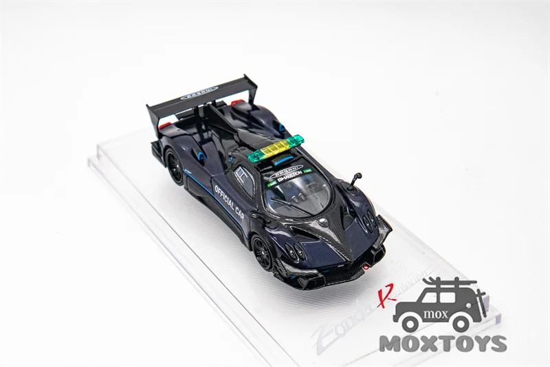 CM MODEL 1:64 Pagani Zonda Revolucion SafeCar Dark Blue Diecast Model Car