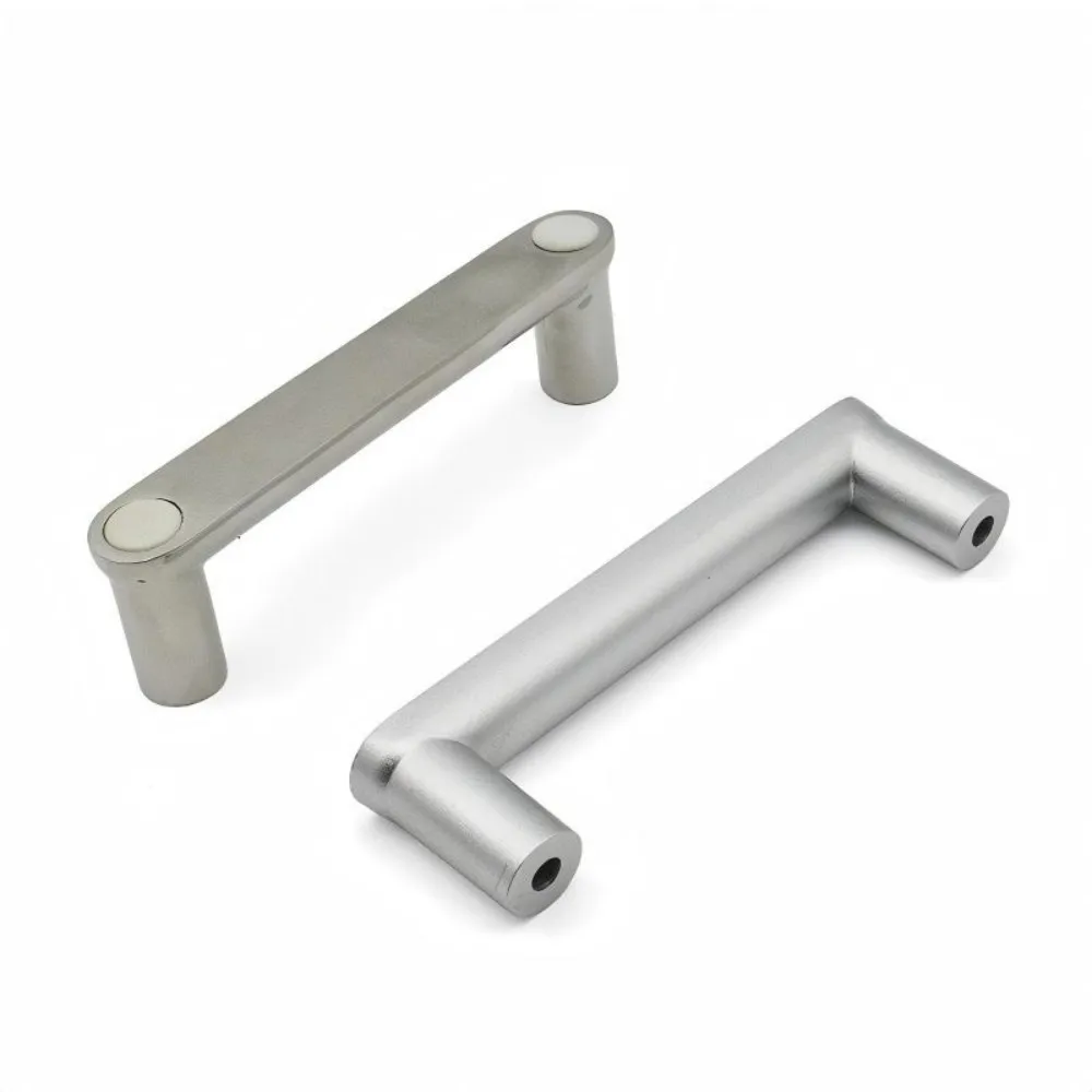 Stainless Steel Simple Pull Handle Anti Rust Cover Hole Spacing 100MM Cabinet Pull Handle Industrial Door Hardware Fitting