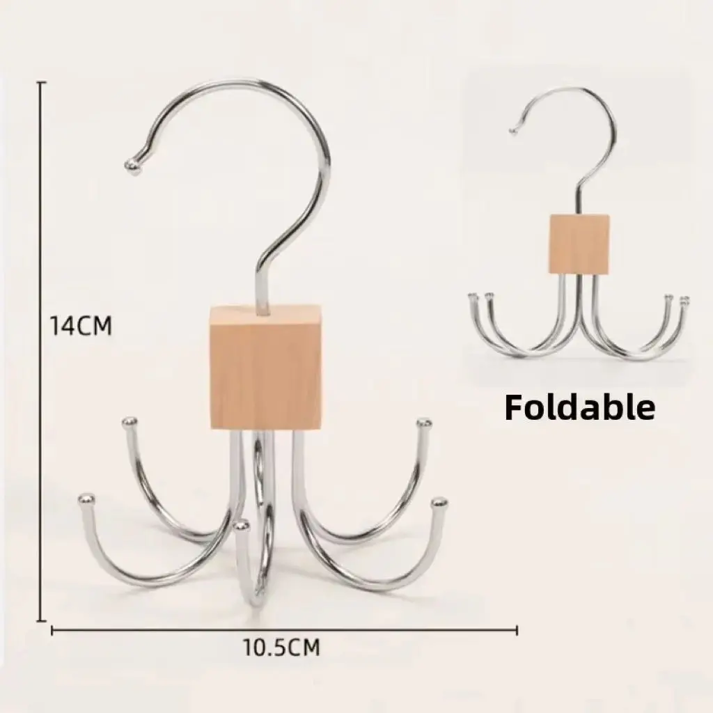 360 Rotating Storage Hanger Hook for Belts and Ties