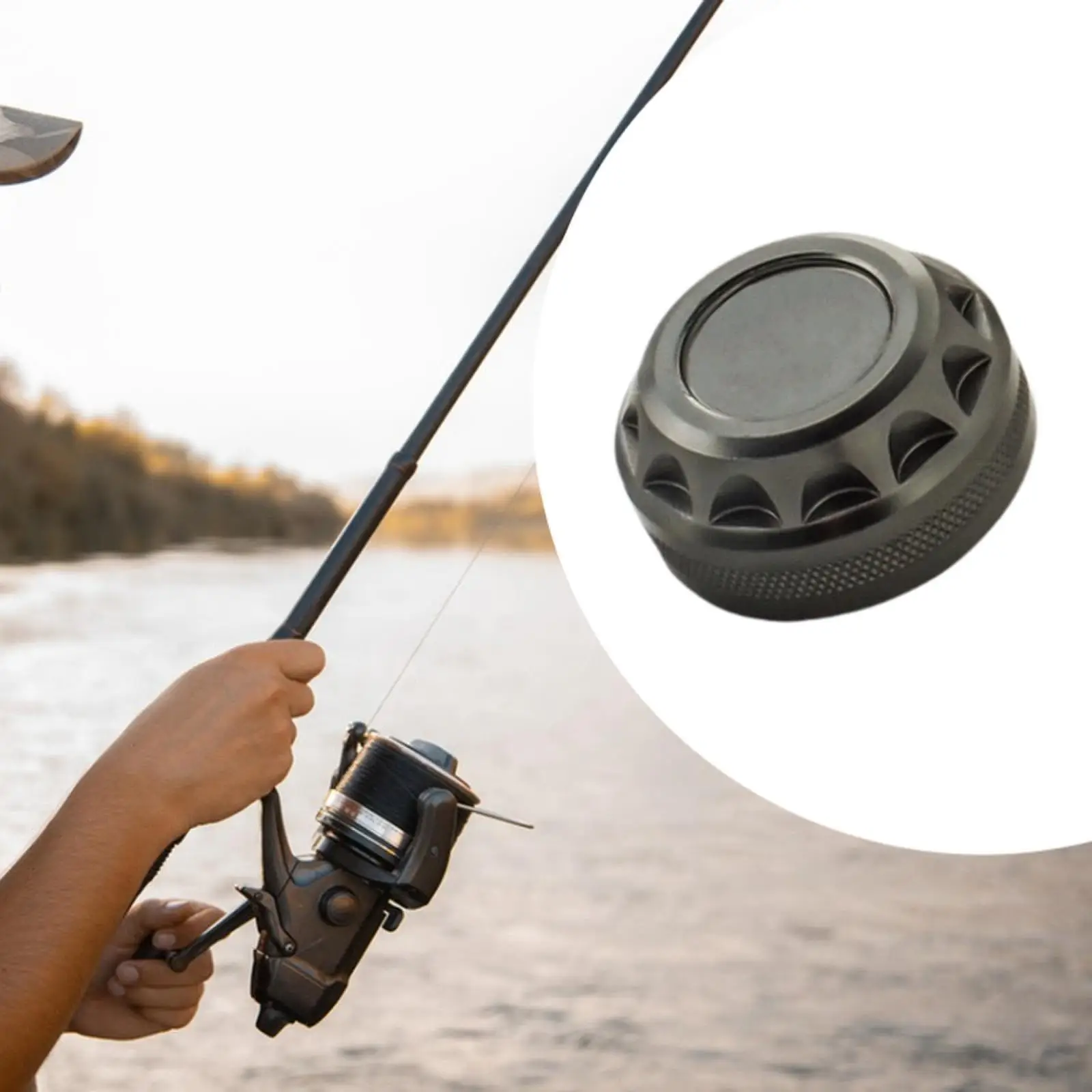 Fishing Reel Handle Cap Fishing Handle Locking Plate Screw Nut Cover Reel Handle Nut Retainer Protection Spinning Reel Knob Cap