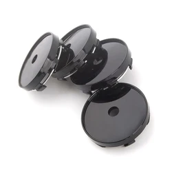 4pcs 60mm Black Wheel Hubs Center Hubs Cap Wheel Rim Hub Cover Cap Automobiles Parts Accessories Compatible With Most Cars