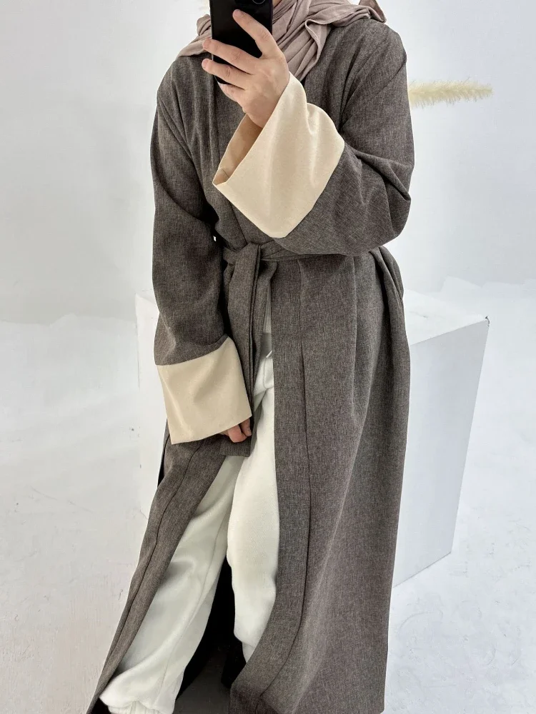 Eid fiesta Abaya para mujeres musulmanas Jalabiya vestido Ramadán elegante bata vestido Marruecos caftán largo abayas Vestidos Largo Cardigan
