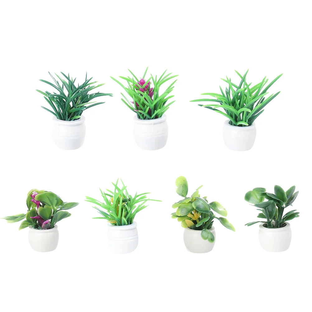 Succulents Mini Potted Plant Faux Plants Indoor Miniature Artificial Flower