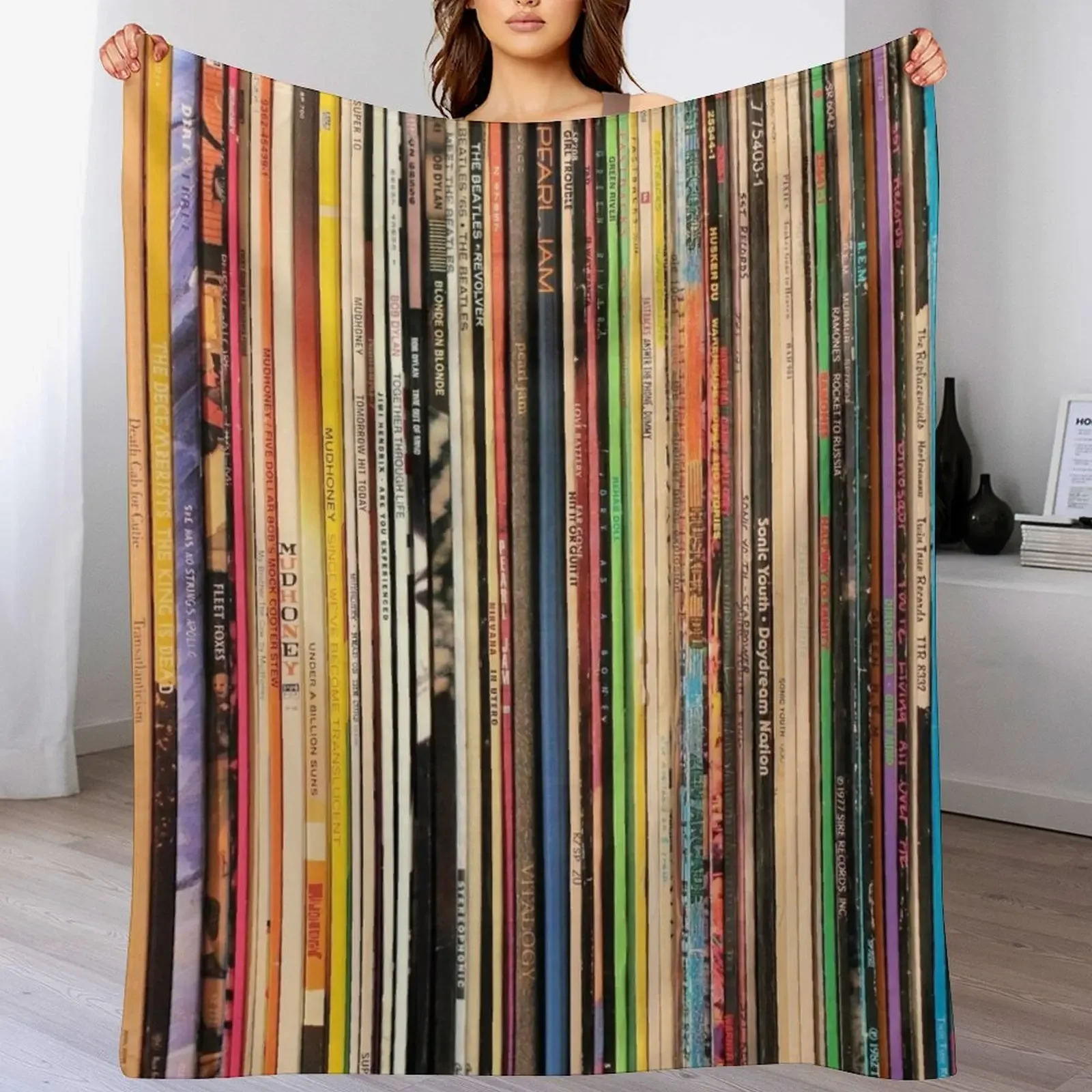 Record Collector Throw Blanket Extra Large Throw For Sofa Thin Bed linens Warm Blankets