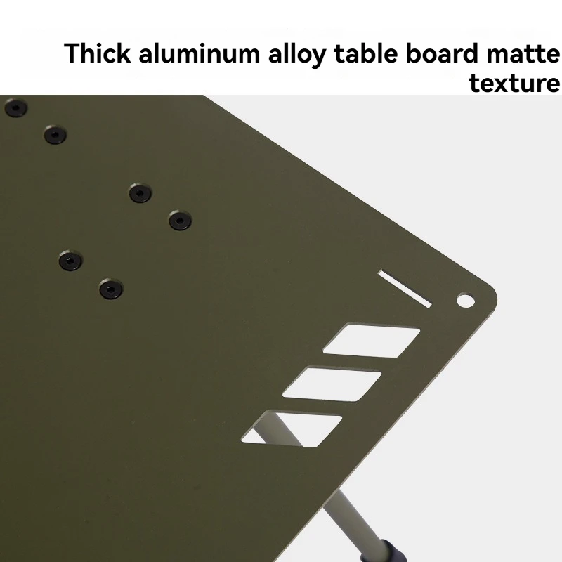 Outdoor Folding Table Aluminum Alloy Lightweight Camping Light Stand Multi-Functional Modern Heavy Duty Picnic Beach Table