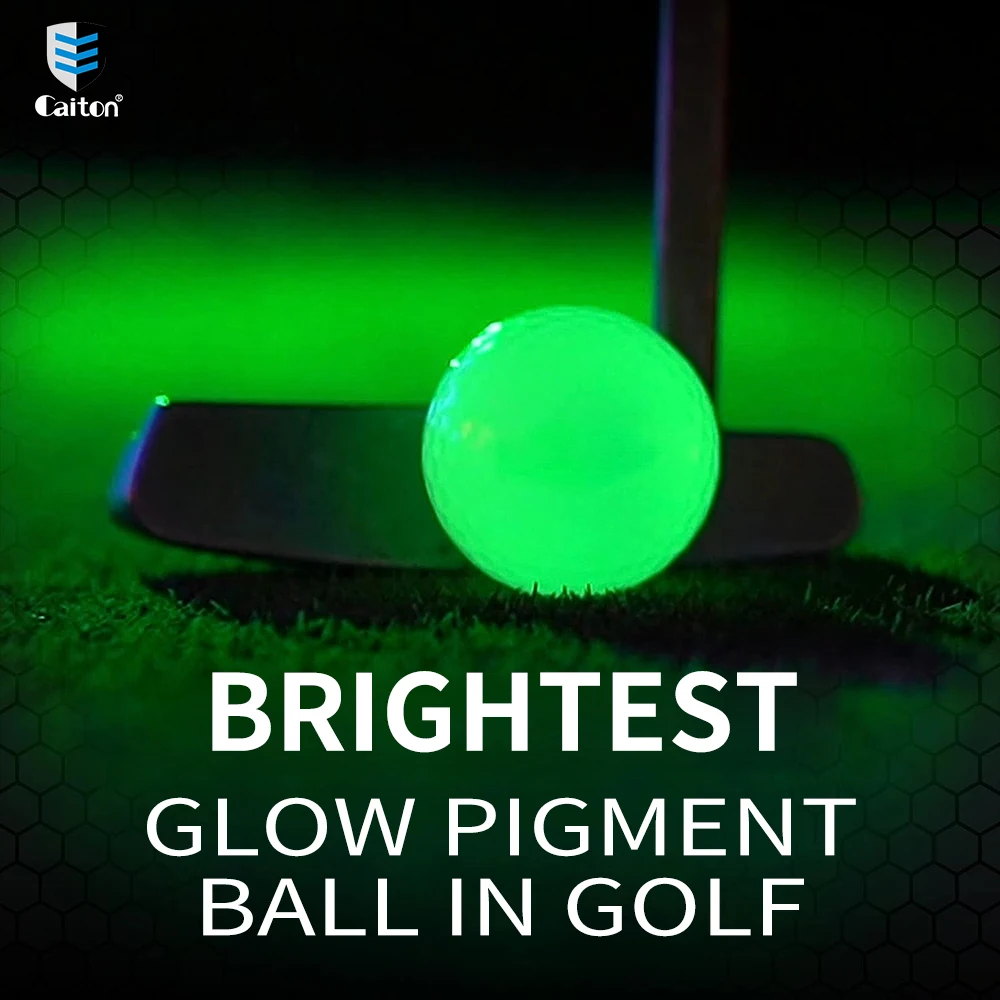 Caiton - 12PCS Night Golf Balls,Ultra Bright Glow,The Dark Golf Ball Long Lasting Light Up  Ball Only Requires UV Light Source