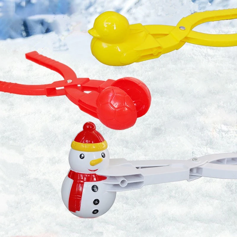 Snowball Maker Plastic Clip Kids Outdoor Sand Snow Ball Mold Toys Fight Duck Snowman Maker Clip Toy For Children