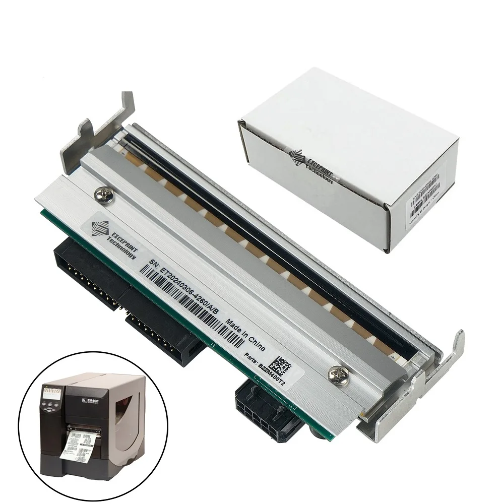 203DPI Thermal Transfer Printhead for Zebra ZM400 Barcode Printer，79800M