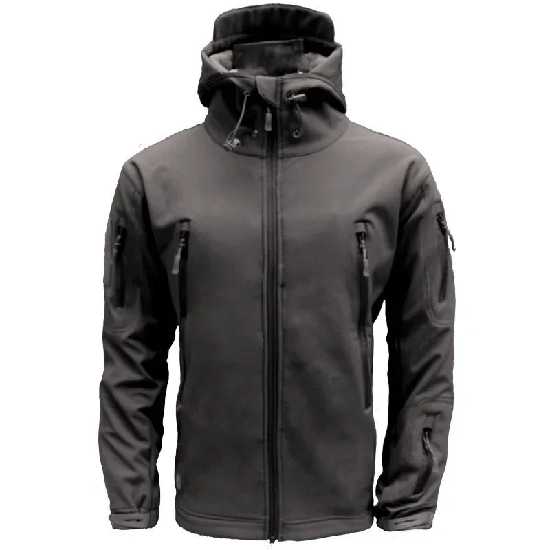 2025 homens marca jaquetas de combate bombardeiro casacos novo tubarão dos homens com capuz pele casca macia jaquetas tático à prova vento à prova dwindproof água jacke