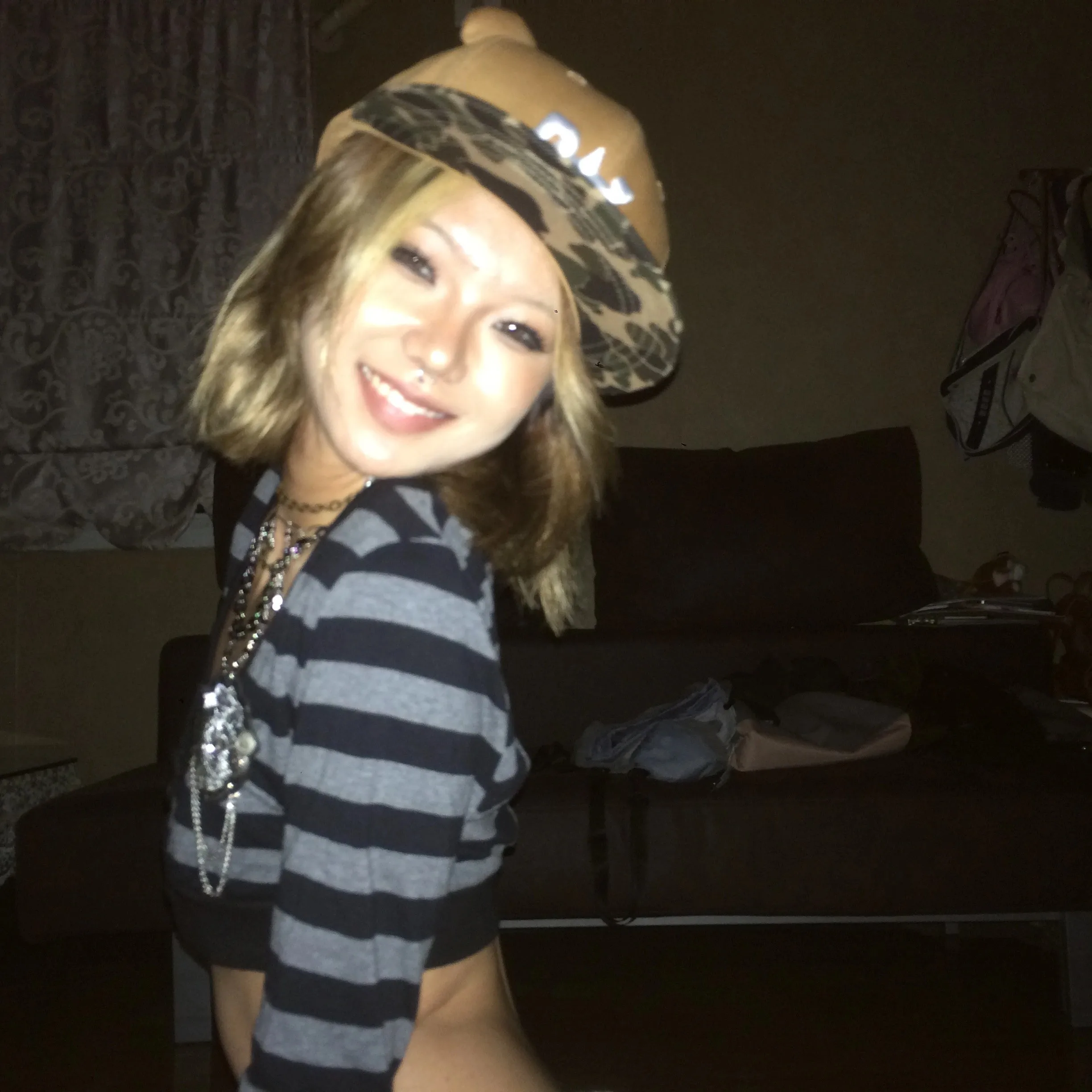 Karrram Trashy Y2k 크롭탑, 일본 2000 년대 스타일 스트라이프 긴팔 티셔츠, 빈티지 하라주쿠 하이 스트리트 탑, 미국 레트로