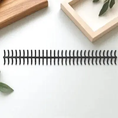 

12pcs Segmented Loose-Leaf Binders Retro Hinges For Notebook Diy Binding Spirals Plastic Spines Creative Stationery Office File