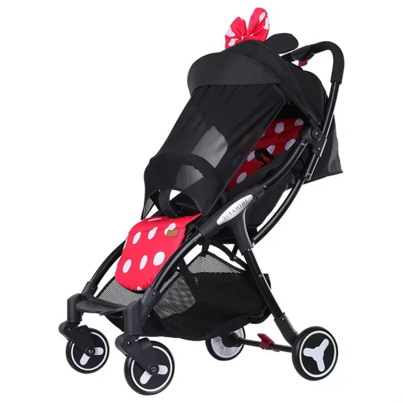 Poussette portable européenne pour bébé, automatique, pliante, légère, planche, peut s'asseoir, peut s'allonger, vente chaude