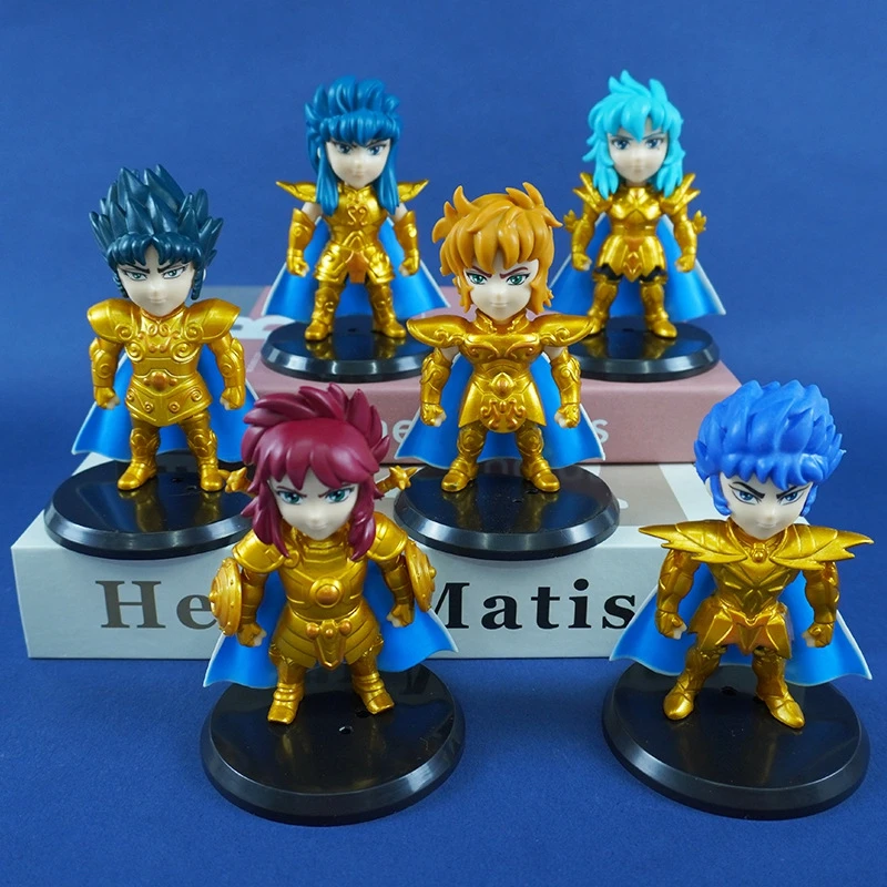 12 unids/set Saint Seiya Artliized caja ciega Tamashi caja Gold Saints colección decoración modelo escritorio decoración juguete pasatiempos 11cm
