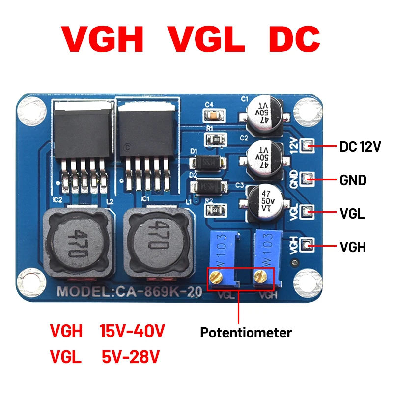 CA-869K Vgh Vgl DC Repair Module Board Converter Tcon Voltage Change LED LCD TV Panel Repair Tool Board Mount DC DC Converters