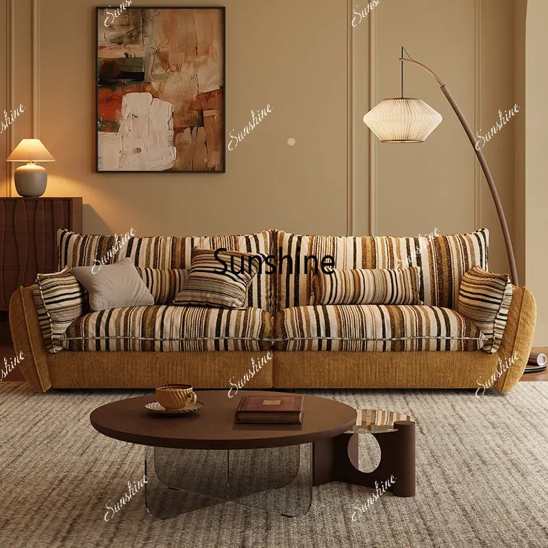 

Removable and washable, cotton and linen fabrics, French retro, hug sofa