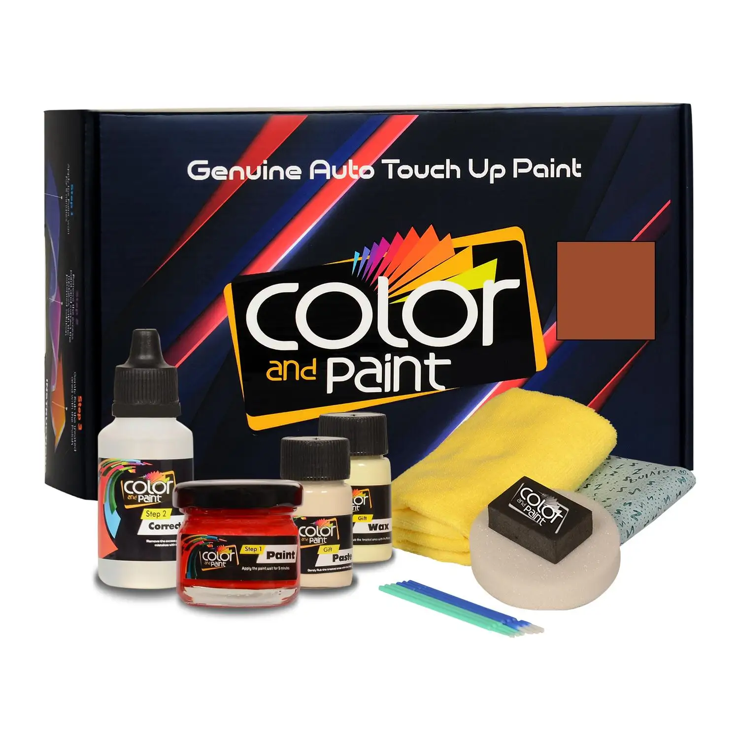 

Color and Paint compatible with Ford America Automotive Touch Up Paint - DARK COPPER MET - 52 - Basic Care