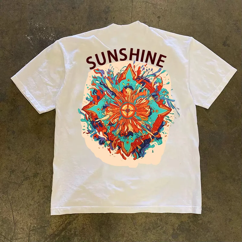 Pure Cotton 260g Heavyweight Loose Fit Short Sleeve T-Shirt for Men And Women American Retro Style Versatile Casual Wear