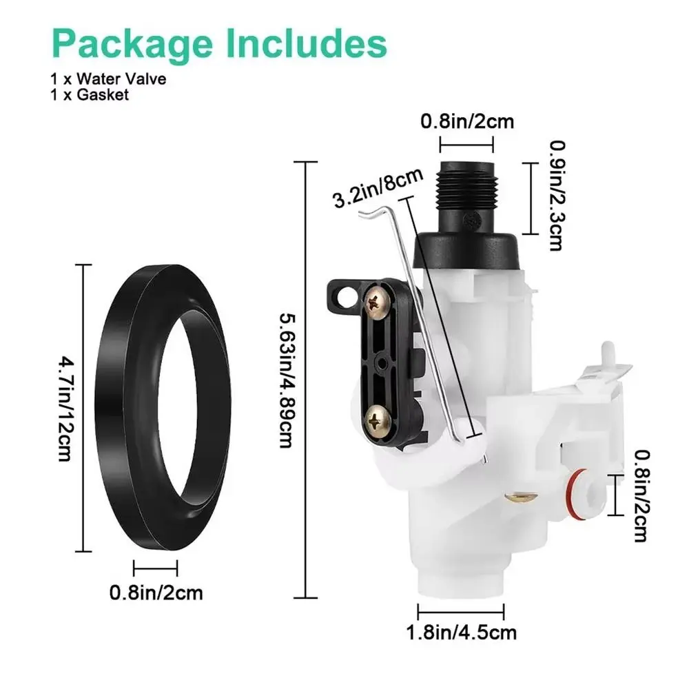 Ganti Katup Perbaikan Pembilasan Katup Air Anti Bocor Bagian Toilet RV Pas Tepat Katup Periksa Kuningan Bawaan