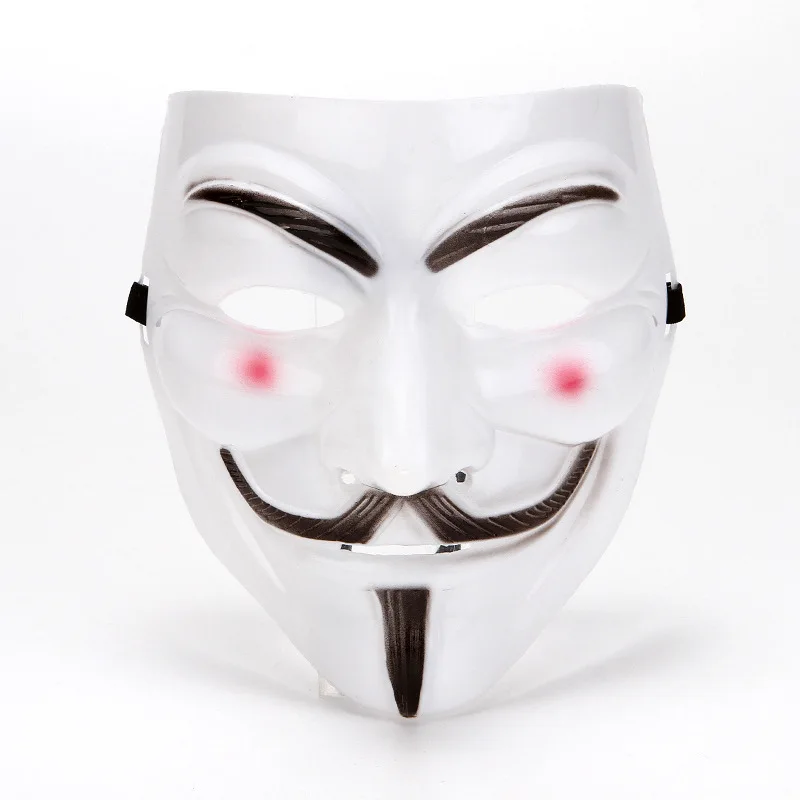 Movie Cosplay V for Vendetta Hacker Mask Anonymous Guy Fawkes Halloween Christmas Party Gift for Adult Kids Film Theme Mask