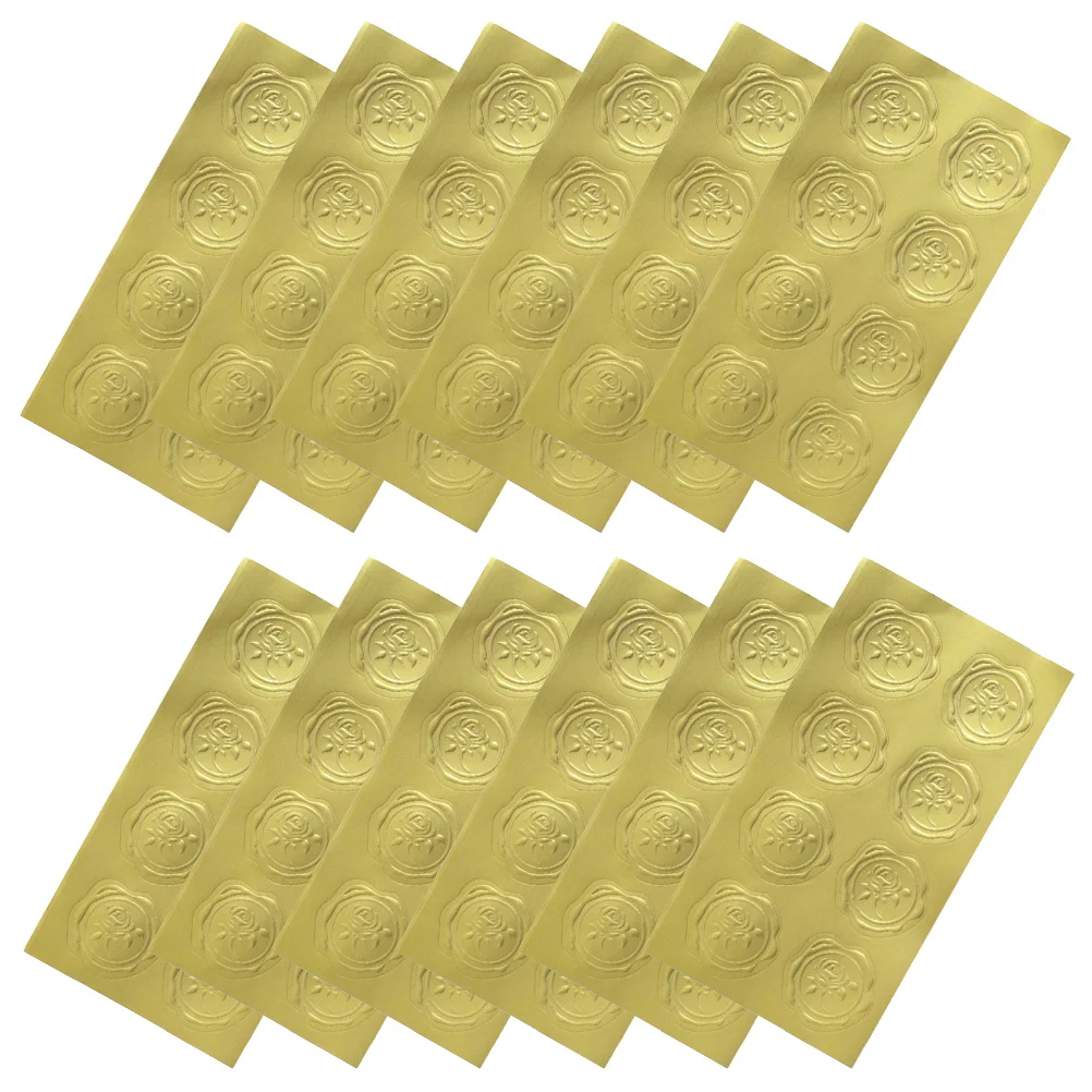 

160pcs 20 Sheetsseal Stickers For Packaging Gift Box Wedding Invitation Multi-Function Envelope Seal Sticker Label Stickers