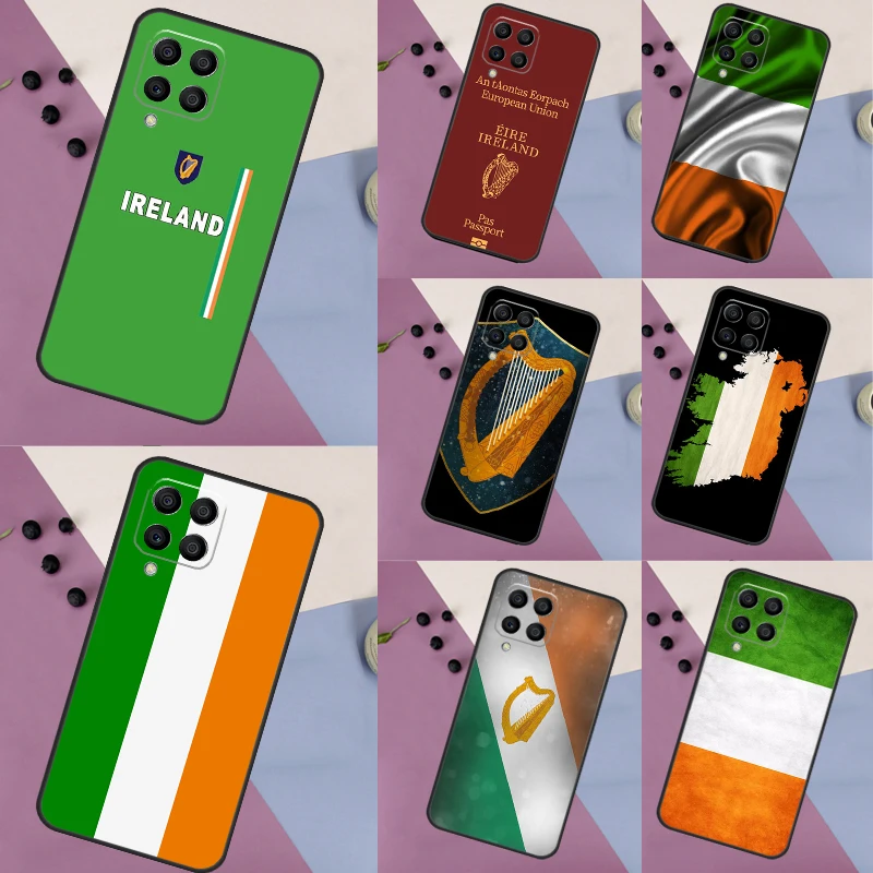 Irish Passport Ireland Flag Case For Samsung Galaxy M52 M32 M12 M53 M33 M13 M23 M21 M31 M51 M20 M14 M34 M54 M30s Coque