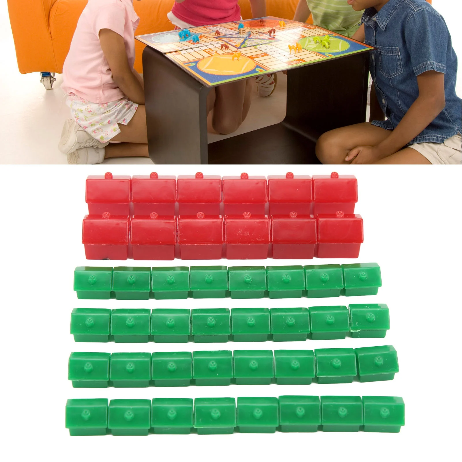 Piezas de repuesto para juego de Hotel, accesorios de plástico para casas y hoteles