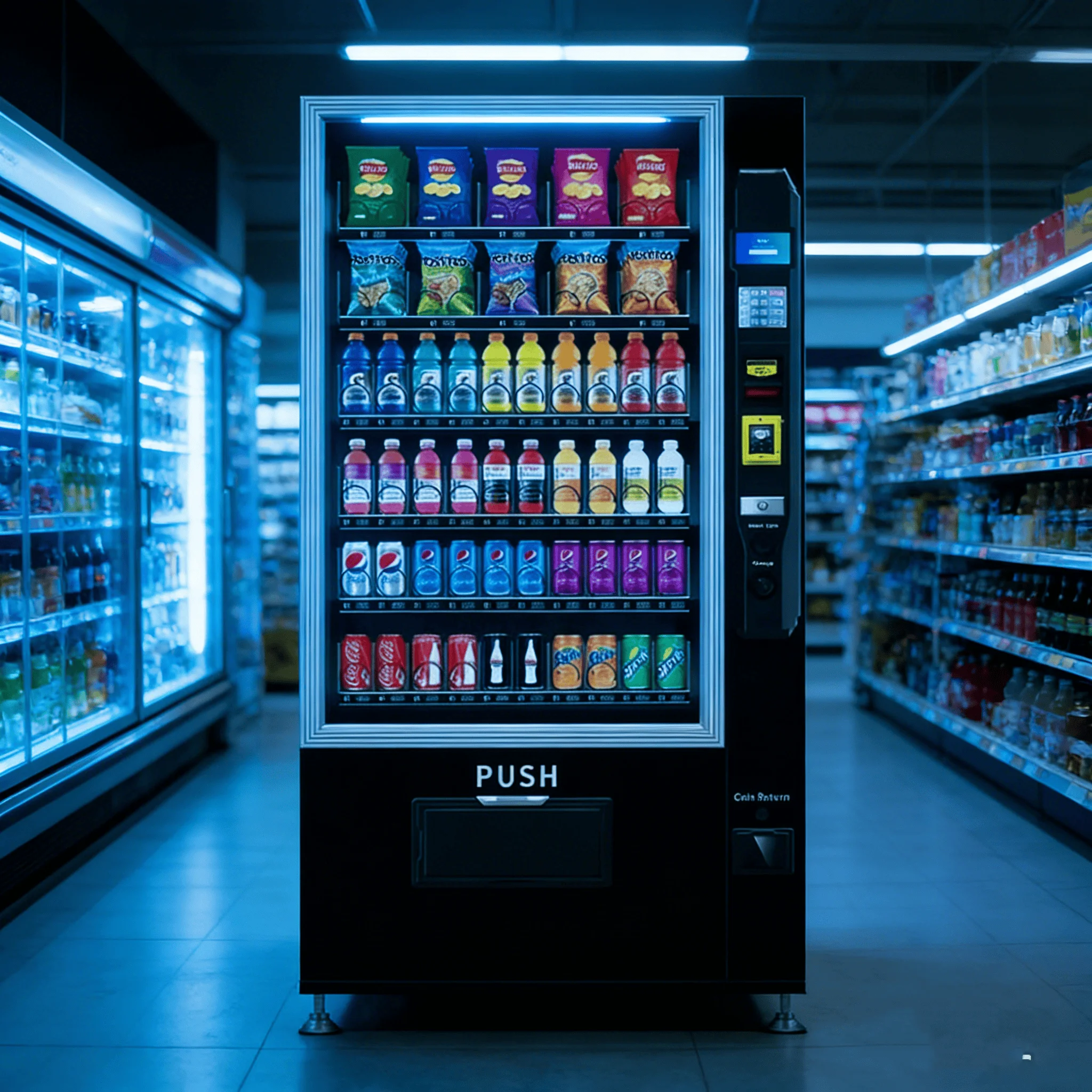 Space Saving Smart Vending Machine Snackautomaten Fur Deutschland Combo Snack Drink Business Grade Easy Maintenance
