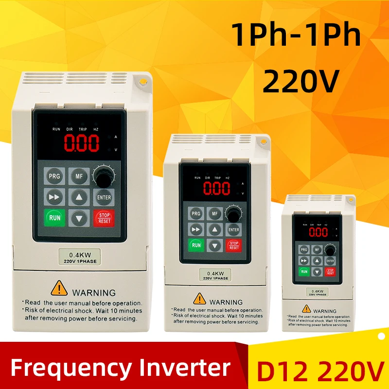 

Variable Frequency inverter 0.75KW/1.5kw/2.2kw Drive Converter inverter 220V VFD AC Motor Speed ​​​​​​Controller