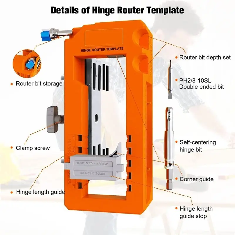 AAAN-Accurate Scoring Door Kit Door Hinge Installation Kit Stainless Steel Square Or Round Door Installation Kit