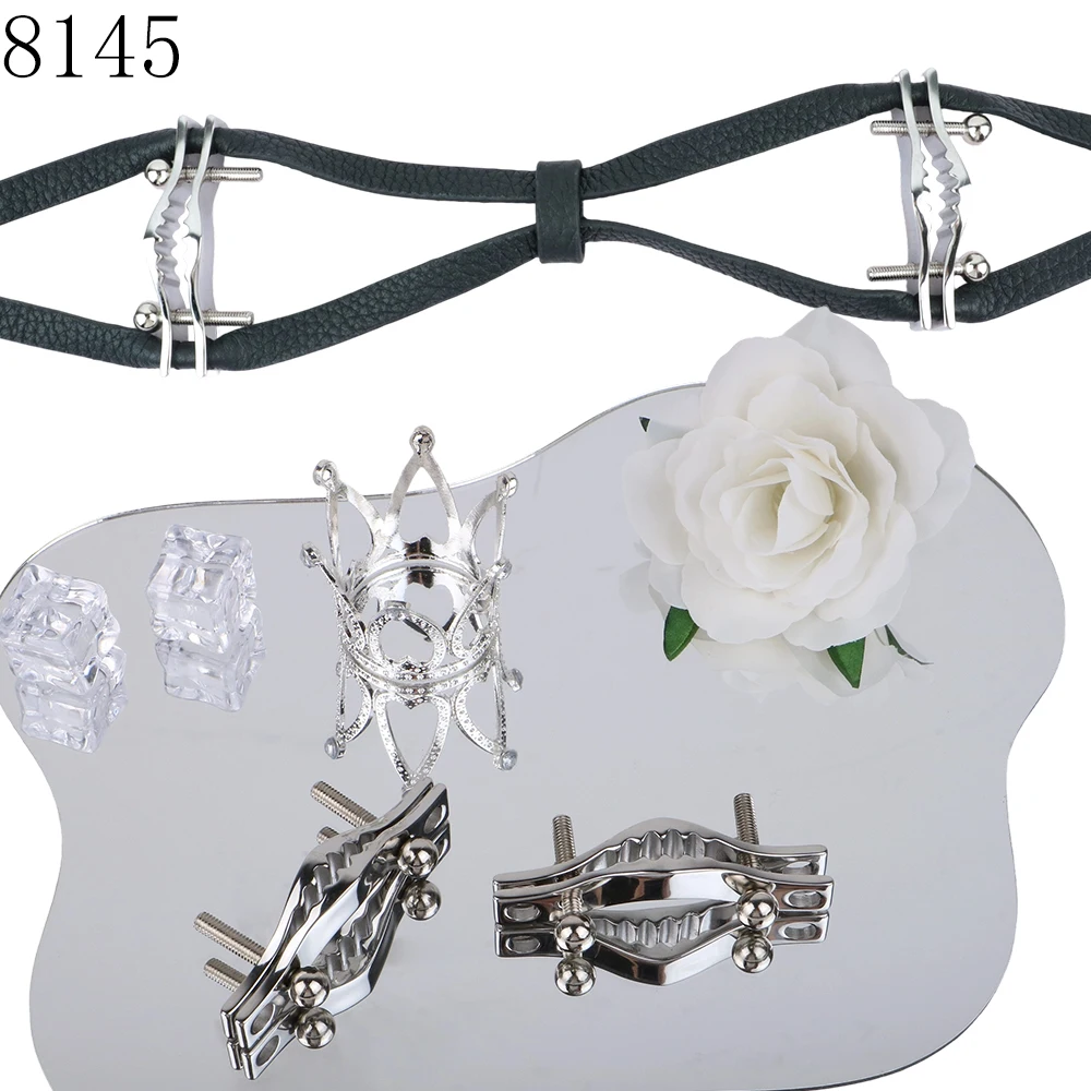 QKKQ الفولاذ المقاوم للصدأ الصدر المشبك الثدي عبودية الحلمات متعة يمكن ارتداؤها المثيرة الصدرية الحلمة تحفيز للنساء أدوات مثيرة