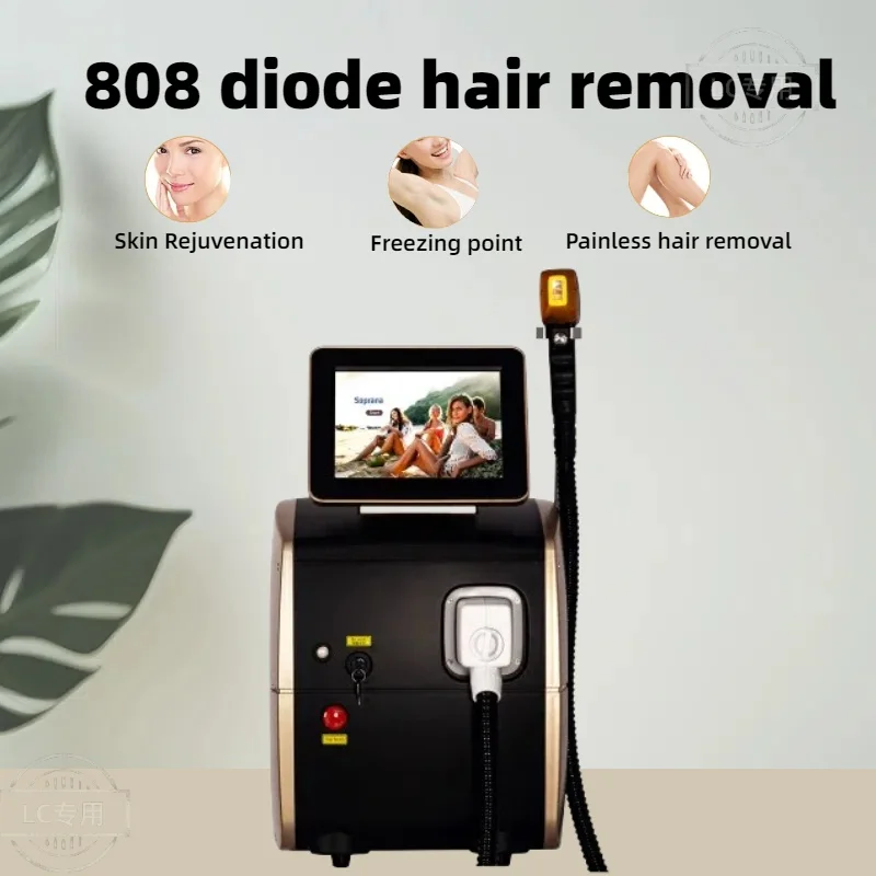 

3500W 755 808 1064nm diode laser hair removal 3 wavelengths freezing point painless permanent hair removal skin rejuvenation