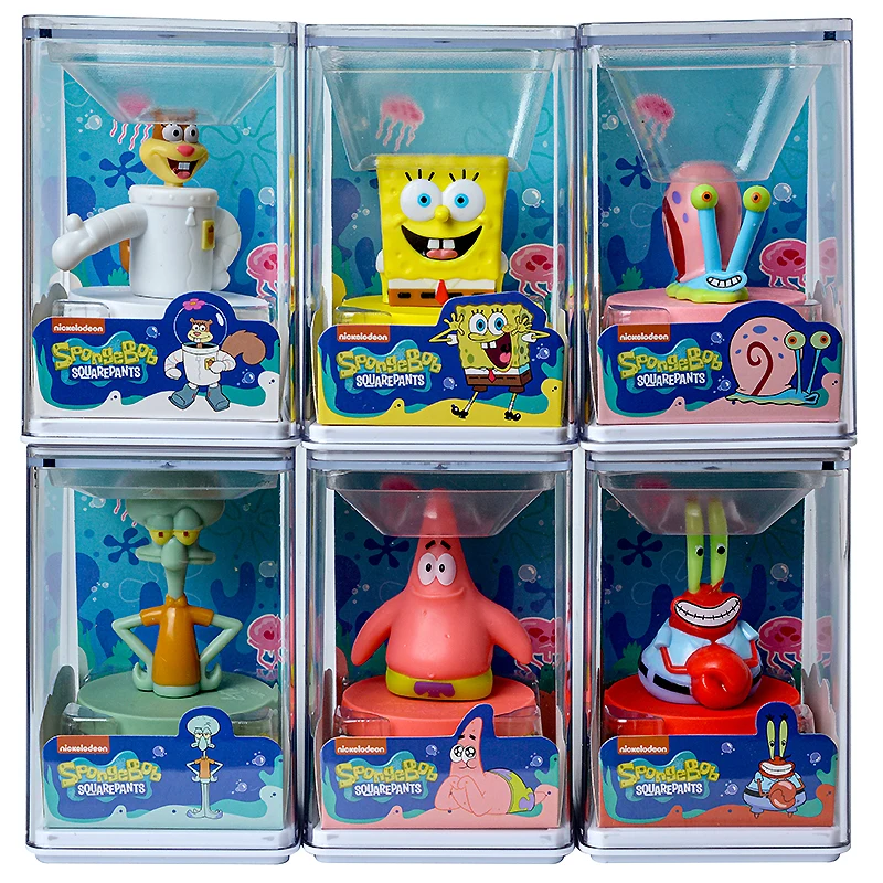 Anime Spongebob StampPatrick Star Mr.Krabs Figures Model Seal Action Figure Cartoon Desktop  Ornament Doll Children\'s Toy Gift ﻿