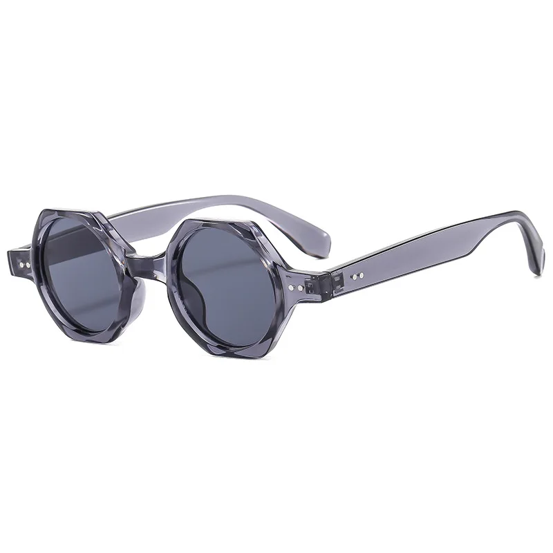 Neue Mode Polygon Quadrat Sonnenbrille Frauen Candy Farbe Runde Linsen Brillen Shades UV400 Männer Sonnenbrille Kühlen Fahren Brillen – Detail 2