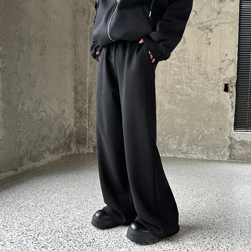 

Autumn Casual Pants Men Oversized Fashion Black Wide Leg Pants Men Streetwear Korean Loose Straight Pants Mens Joggers Trousers