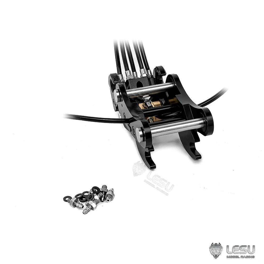 LESU1/14 excavator quick oil nozzle connector 5-way oil nozzle quick change large short tail coupler quick release
