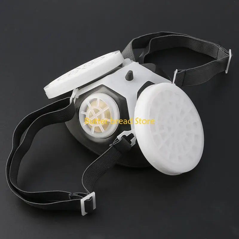 W89C เครื่องช่วยหายใจหน้ากากแอนตี้-พัดแก๊สคู่สเปรย์เคมีพ่นสีความปลอดภัยใหม่