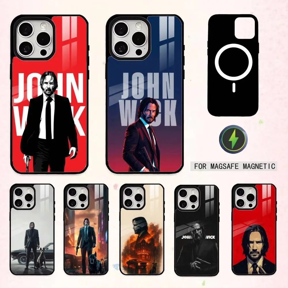 

Classic films John wick Phone Case For iPhone17,16,15,14,13,12,11 Plus,Pro Max Magnetic For Magsafe Wireless Charging