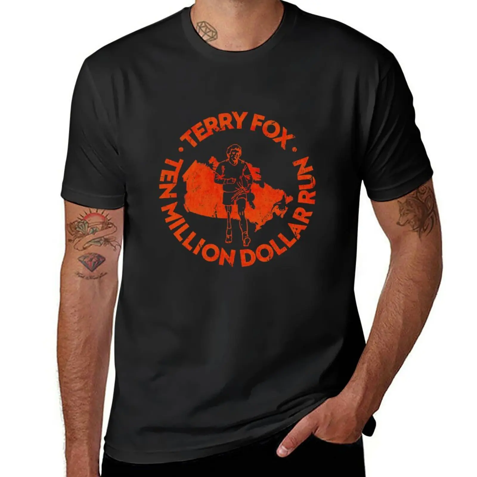 New Terry Fox Ten Million Dollar Run T-Shirt custom t shirt boys t shirts plus size t shirts summer clothes men clothes