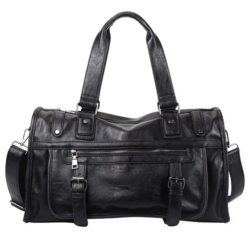 Fashion Extra Large Weekend Duffel Bags Big PU Leather Business Men Travel Popular Design Luggage Handbag Shoulder Computer Bag