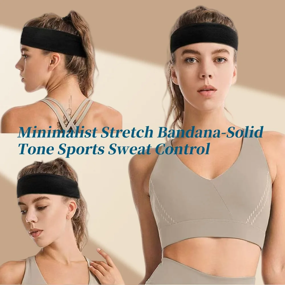  Fitness Yoga Hair Bands Elastic Cotton HairBand Fashion Headbands for Women  Running Stretch Makeup Hair Accessories